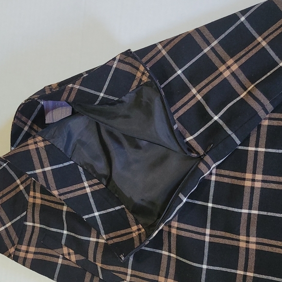 Laura Scott Plaid Skirt Black - Picture 4 of 6